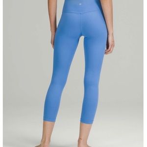 Lululemon Align High-Rise Crop 23" SIZE 8 Blue Nile, Only Worn Once! Nulu Fabric